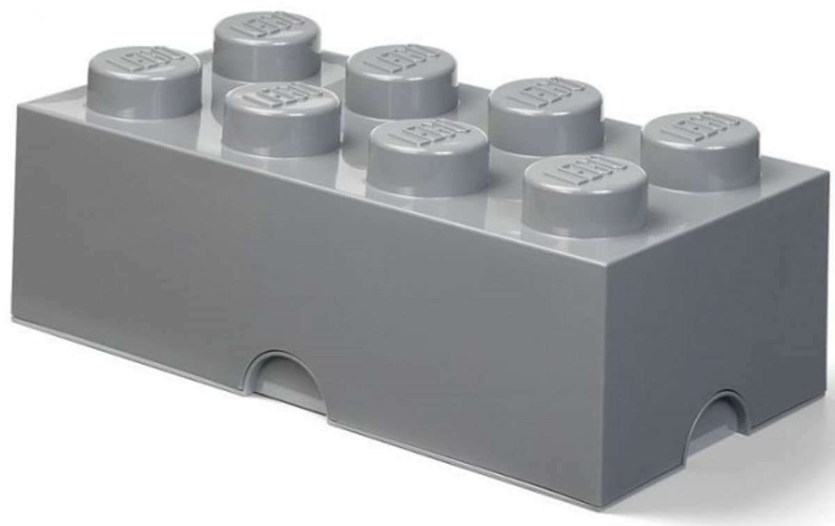 LEGO úložný box 8 - tmavě šedá