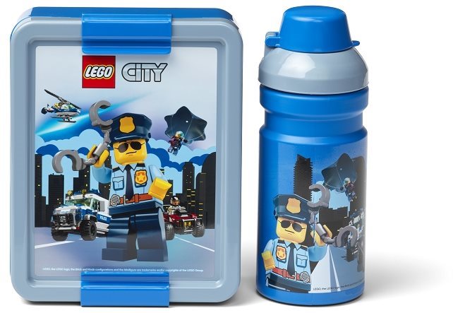 LEGO City svačinový set  - modrá