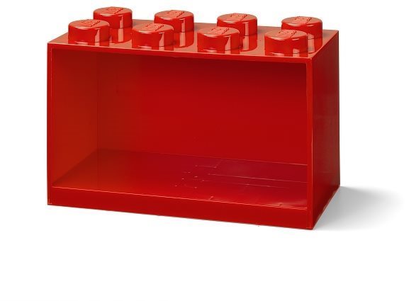 LEGO Brick 8 závěsná police - červená