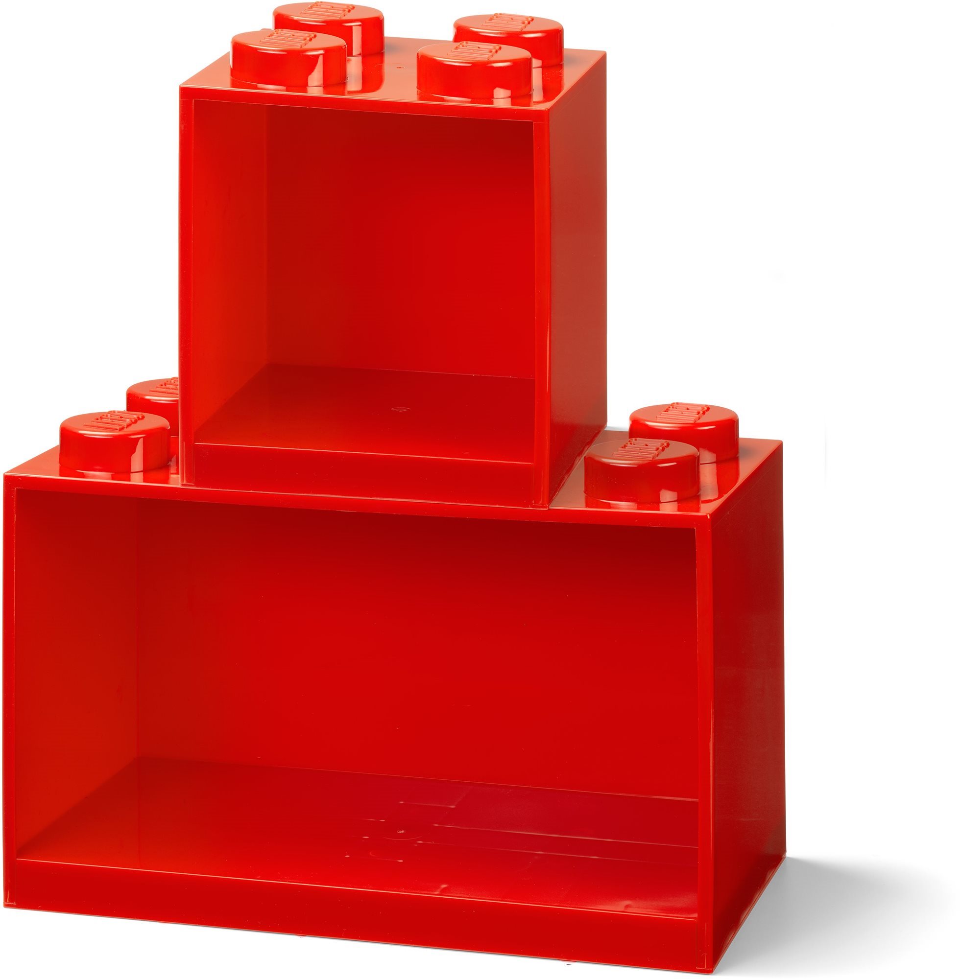 LEGO Brick závěsné police, set 2 ks - červená