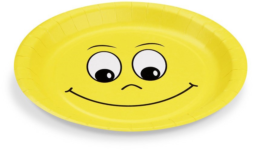 Wimex papírový talíř Smile, průměr 23 cm - 10 ks