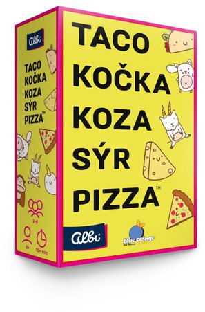 Taco, kočka, koza, sýr, pizza