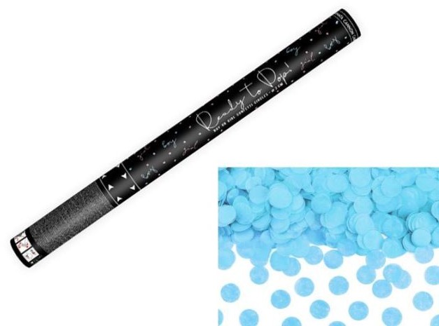 Konfety 60cm - modré kolečka - narození kluka