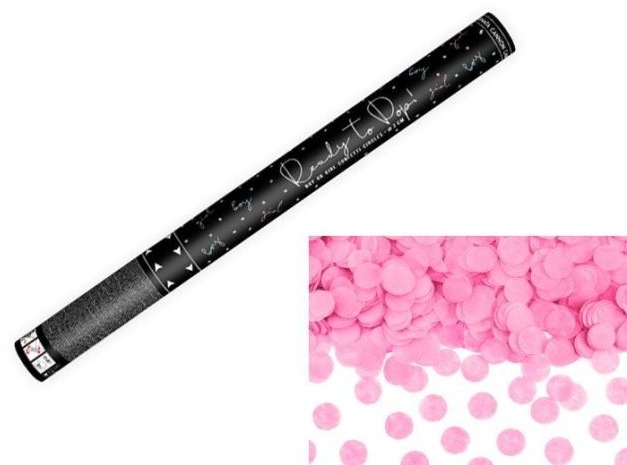 Konfety 60cm - růžové kolečka - narození holky