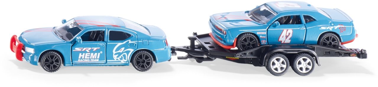 Siku Super - Dodge Charger se závodním autem na vleku