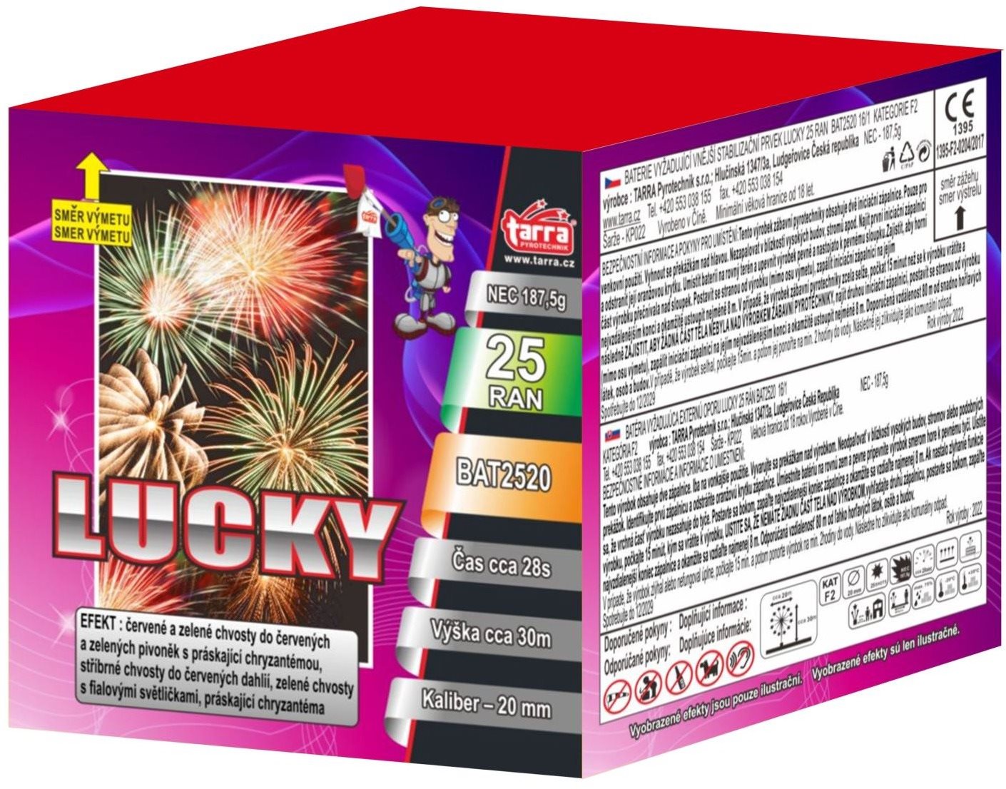 Ohňostroj - baterie výmetnic lucky 25 ran