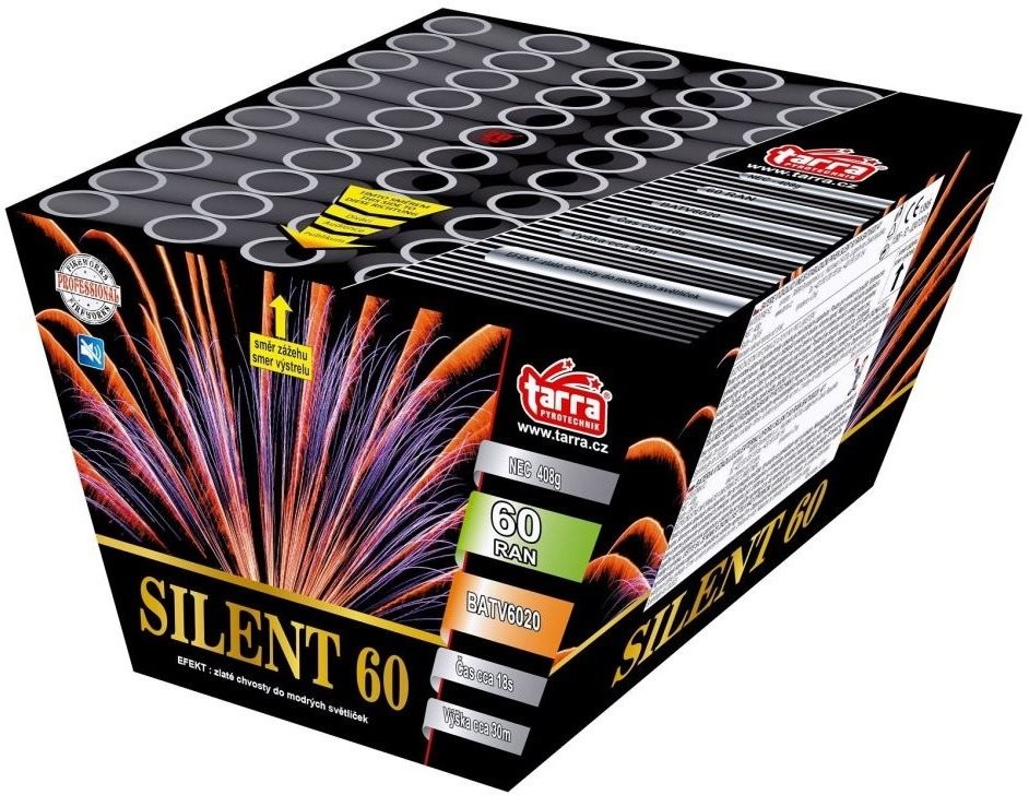 Ohňostroj - baterie výmetnic silent 60 ran