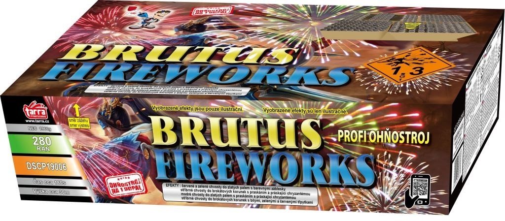 Ohňostroj -profi složený ohňostroj brutus fireworks 280 ran