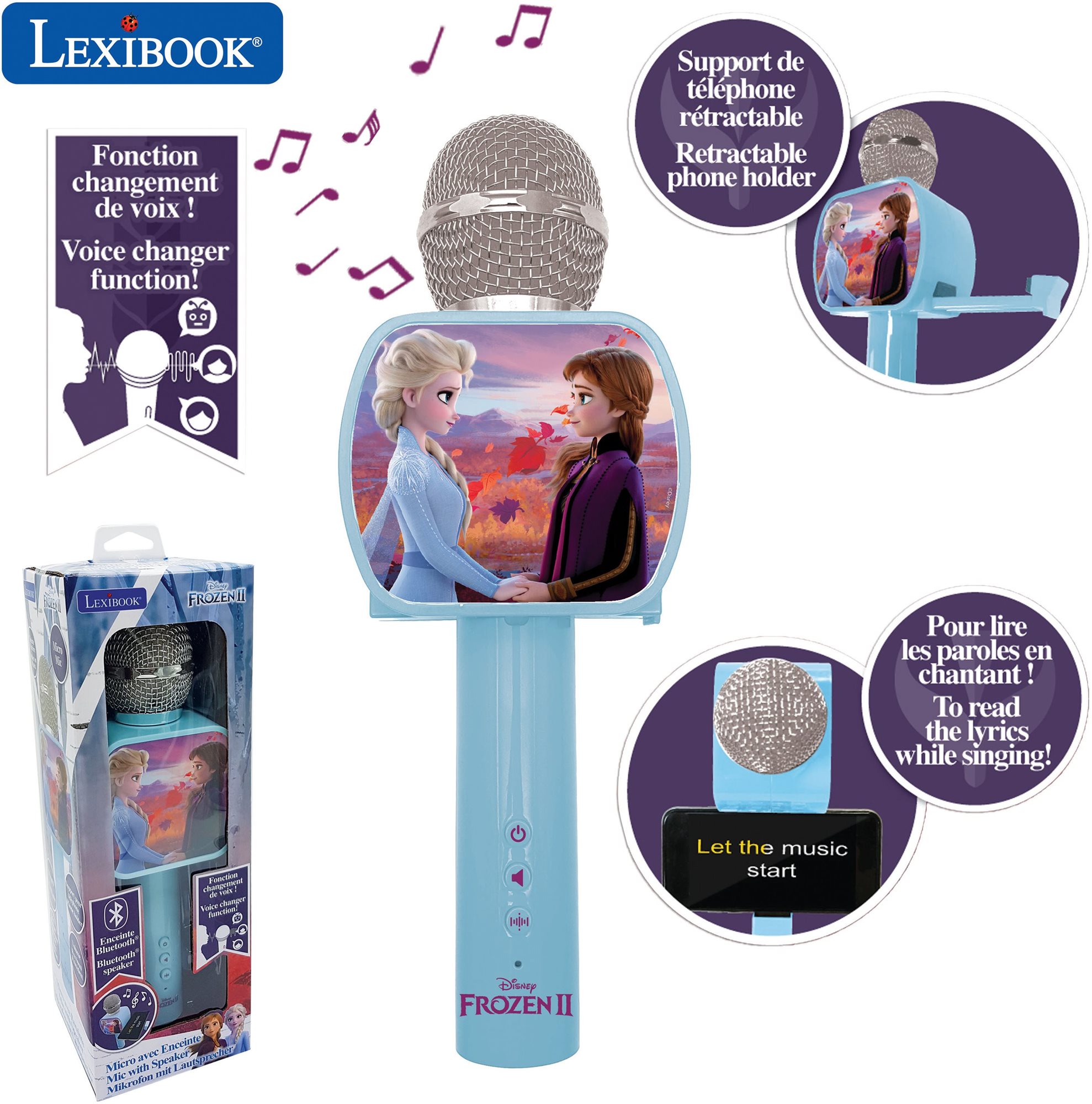 Lexibook Frozen Bezdrátový mikrofon s Bluetooth reproduktorem