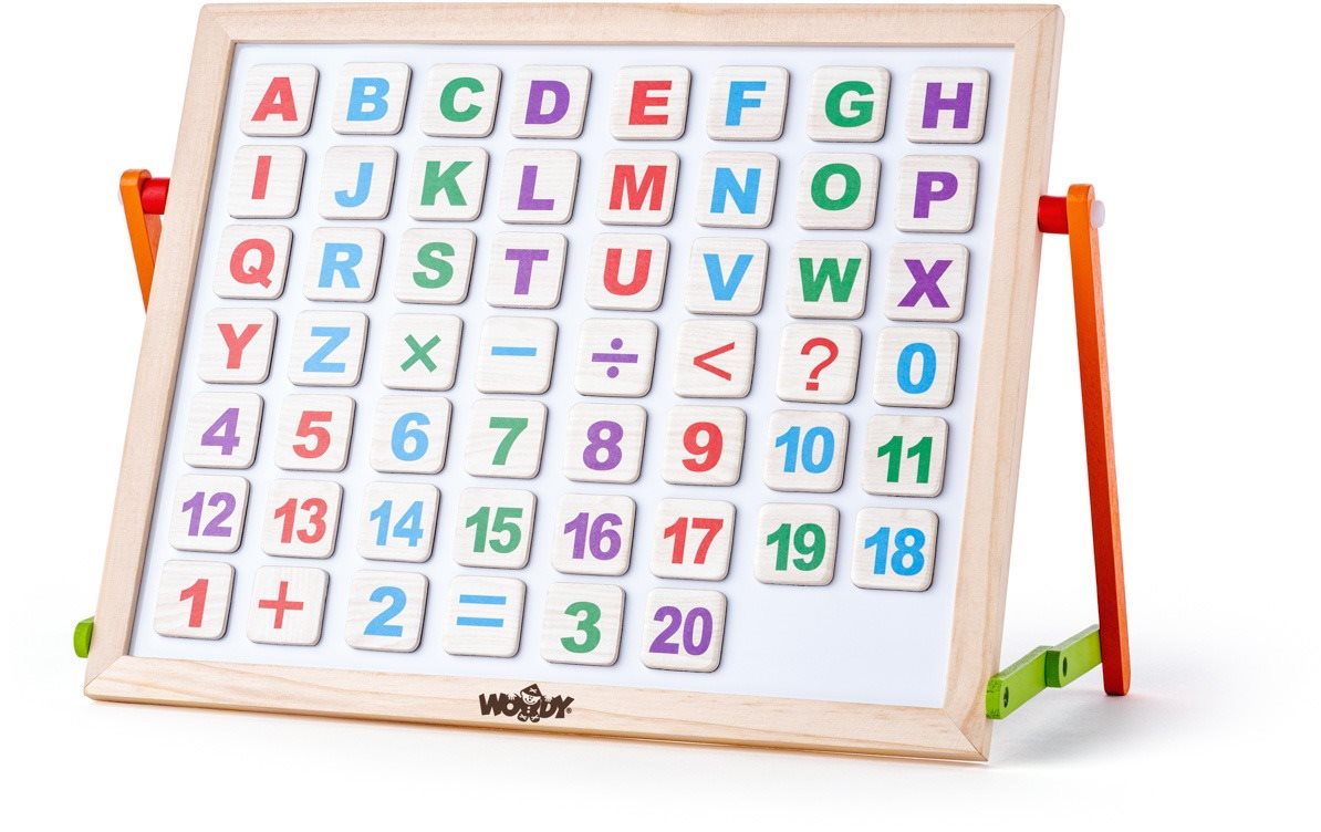 Woody Magnetická tabulka s ABC na stůl
