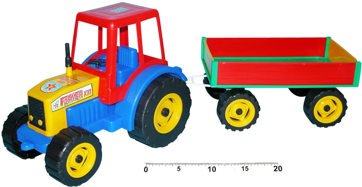 Traktor s vlečkou