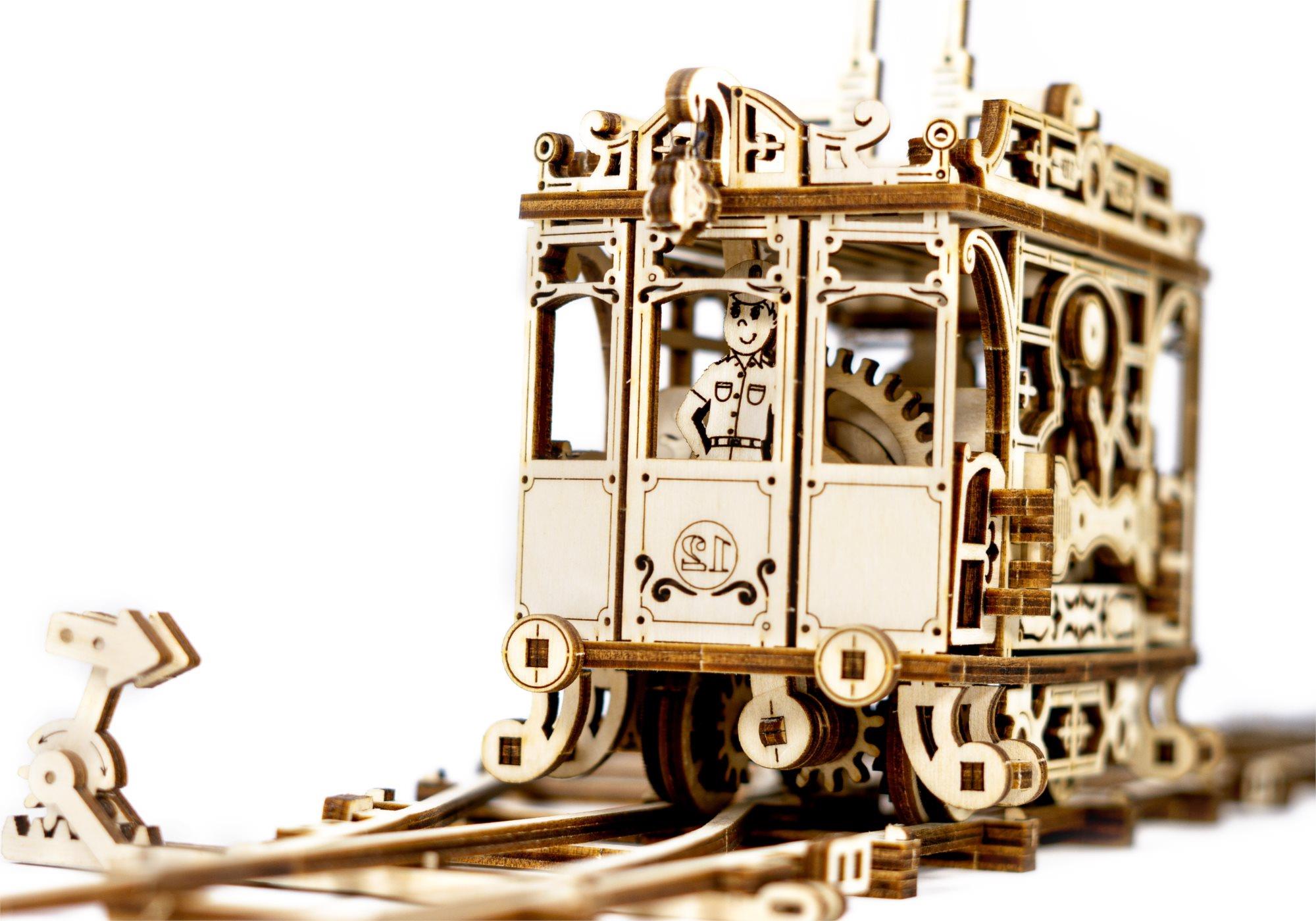 WOODEN CITY Tramvaj s kolejemi 273 dílů