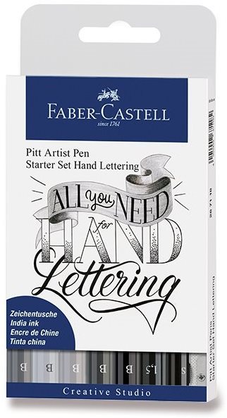 Sada 9 ks Faber-Castell Pitt Artist Pen pro ruční písmo