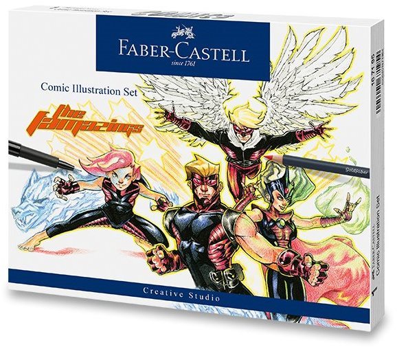 Sada 15 ks FABR-CASTELL Comic Illustration