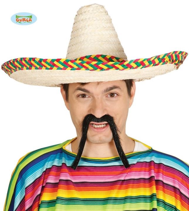 Slaměný Klobouk Sombrero - Mexiko 50 cm