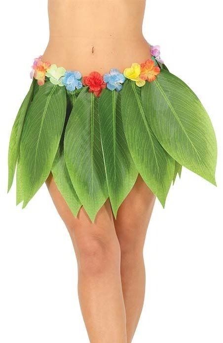 Dospělá Sukně Havajská - Hawaii - Tropické Listy - 38 cm