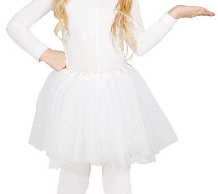 Dětská Bílá Sukně Tutu - 31cm