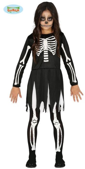 Dětský Kostým Kostra - Kostlivec vel.7-9 let - Halloween