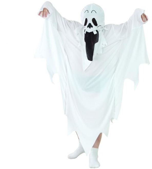 Dětský Kostým Duch vel.120/130 cm - Unisex - Halloween