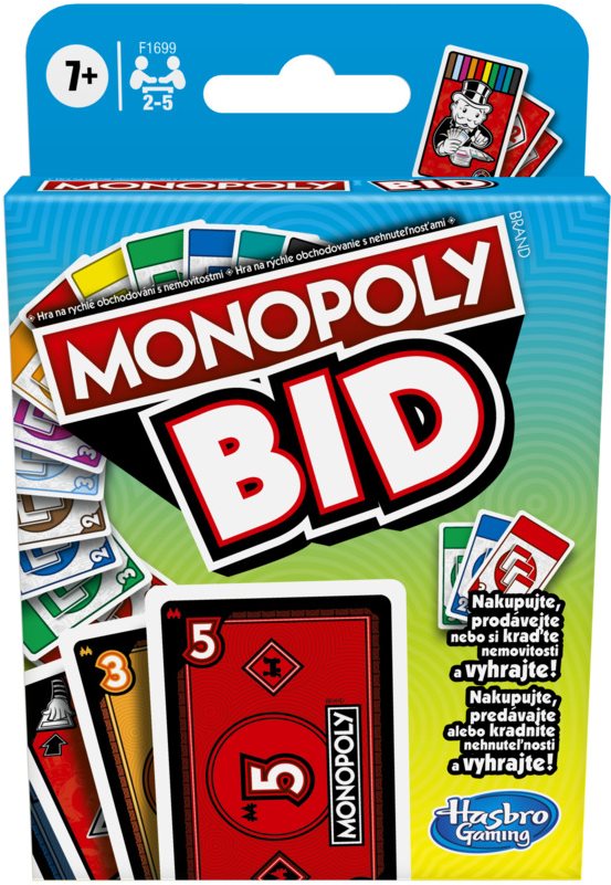Karetní hra Monopoly Bid CZ/SK