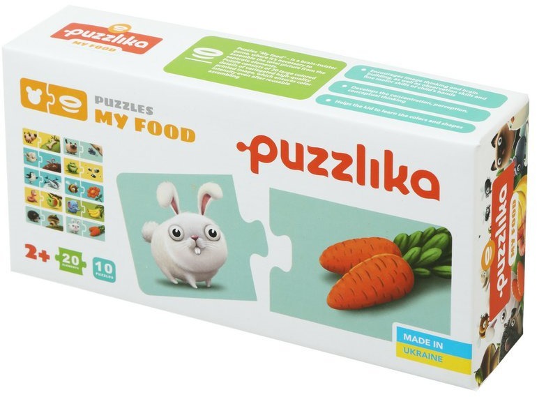 Puzzlika 12992 Mé jídlo - naučné puzzle 20 dílků