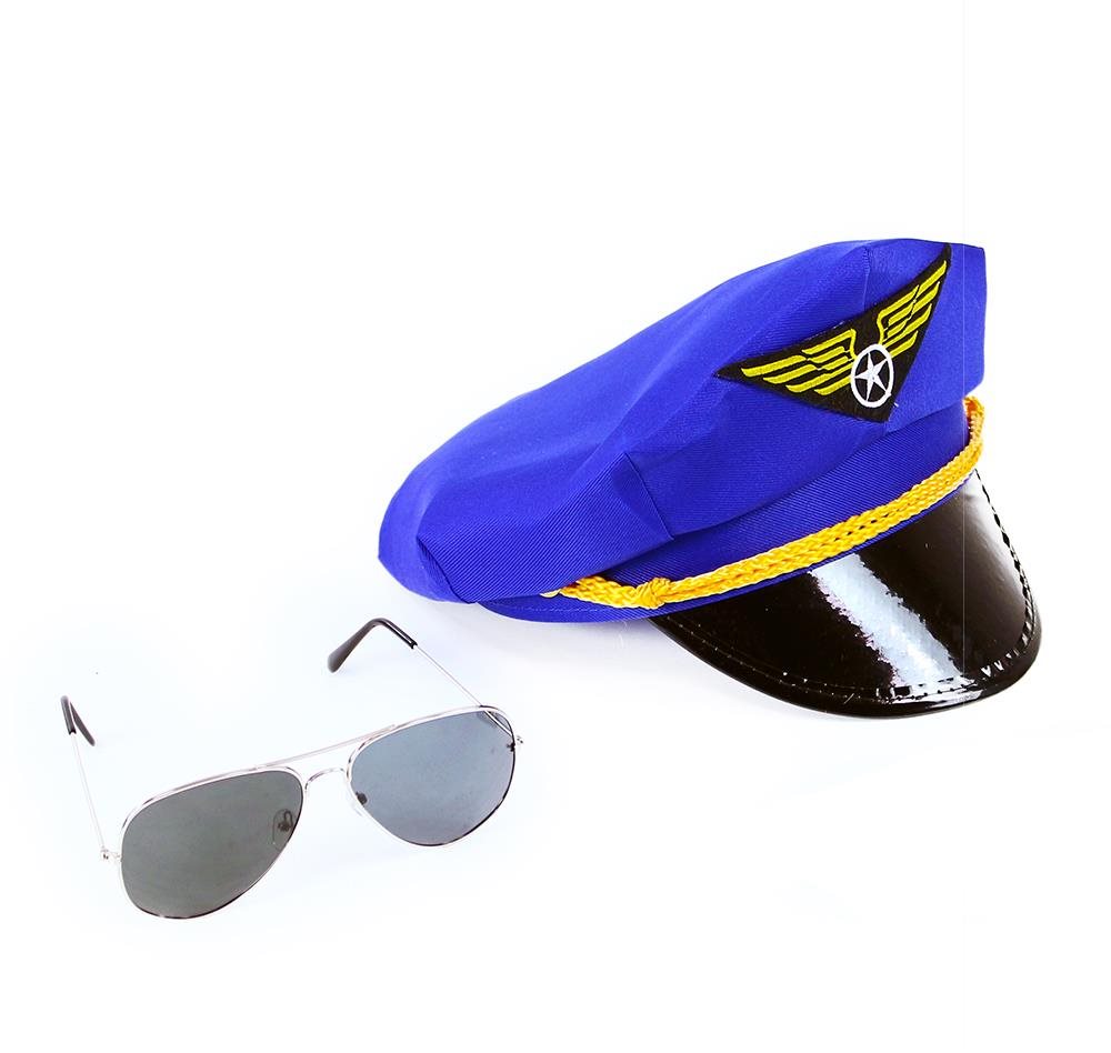 Rappa sada čepice pilot s brýlemi