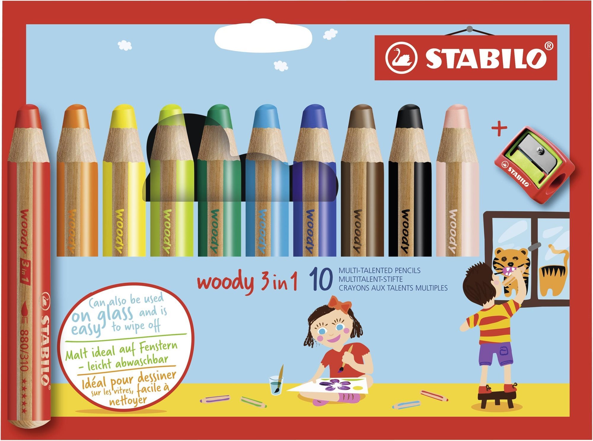 STABILO woody 3 v 1 - multifunkční výtvarný nástroj