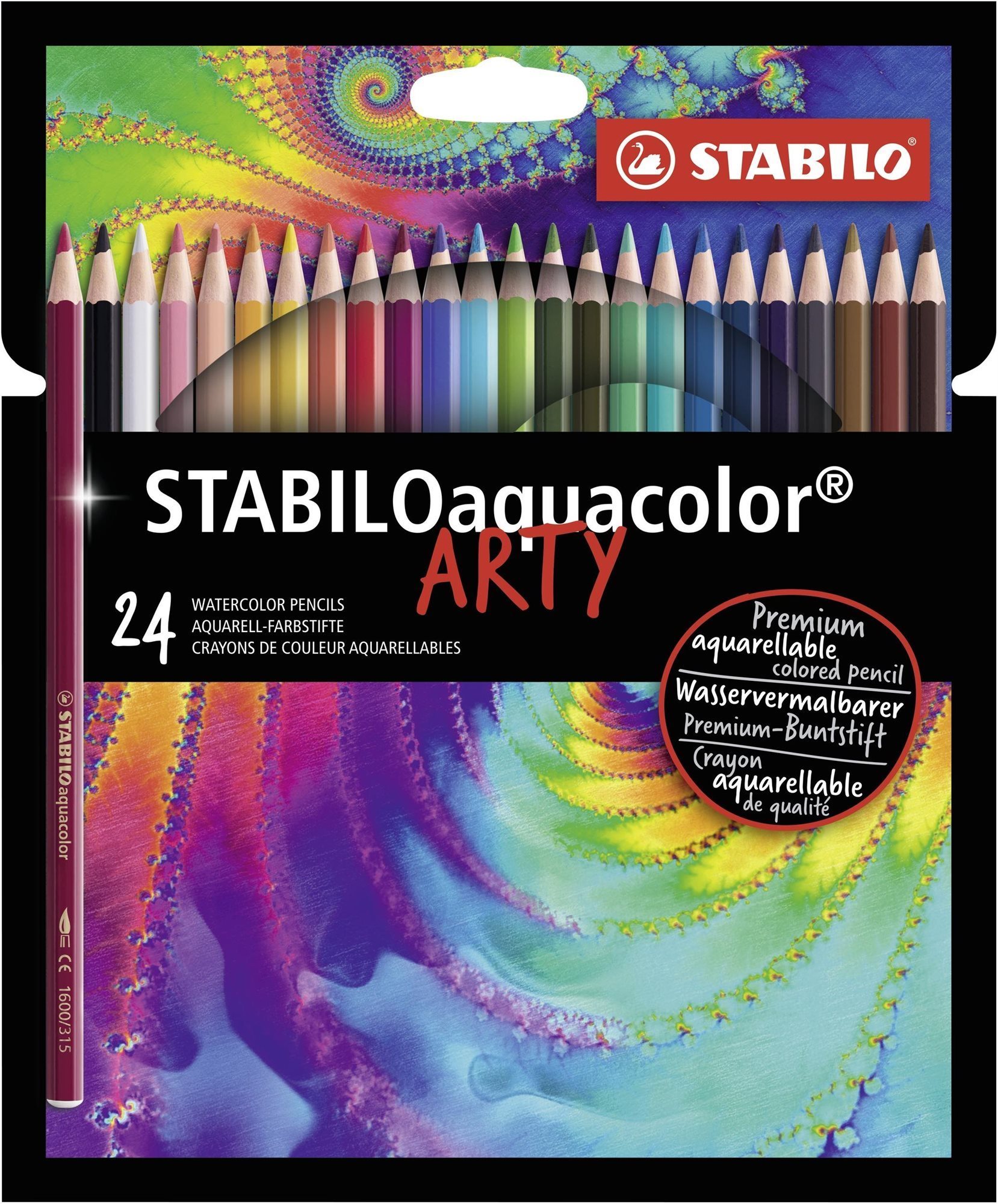 STABILOaquacolor kartonové pouzdro ARTY 24 barev