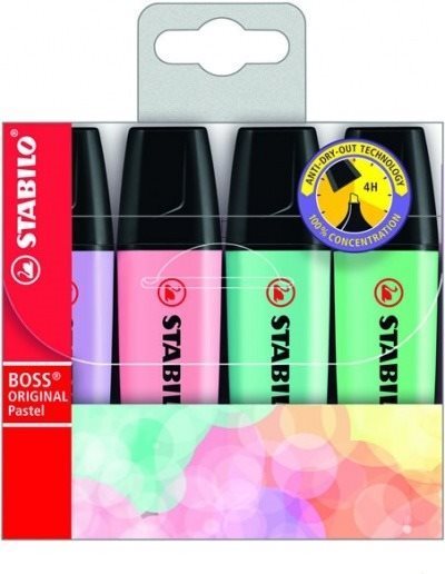 STABILO BOSS ORIGINAL Pastel pouzdro 4 ks mix barev č. 1