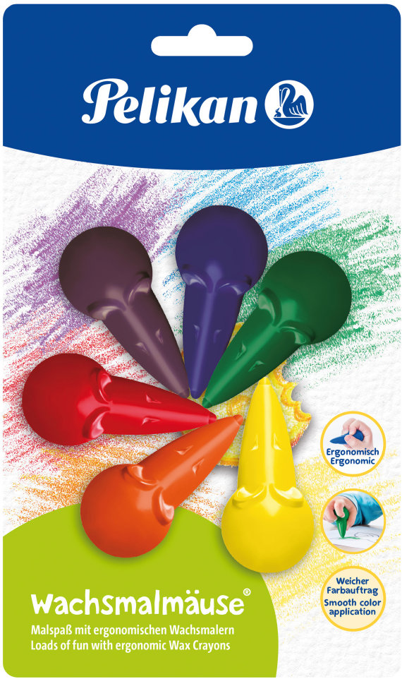 PELIKAN Myška, od 1 roku, ergonomické, 6 barev