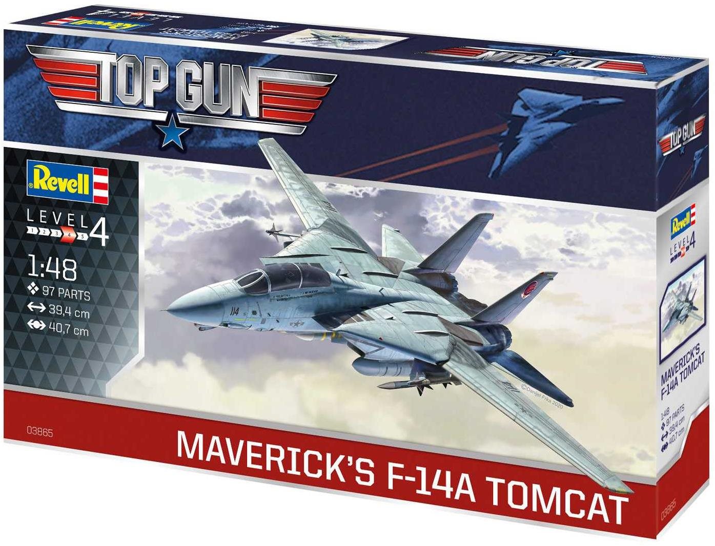 Plastic ModelKit letadlo 03865 - Maverick's F-14A Tomcat ‘Top Gun’