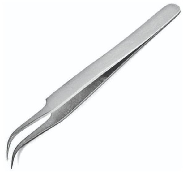 Precision tweezer - curved 50813 - zahnutá pinzeta