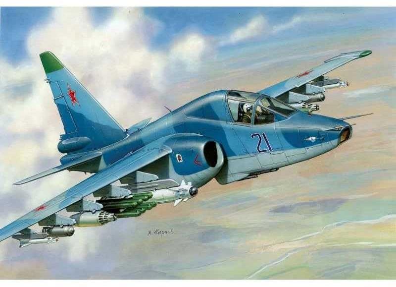 Model Kit letadlo 7217 - Suchoi SU-39