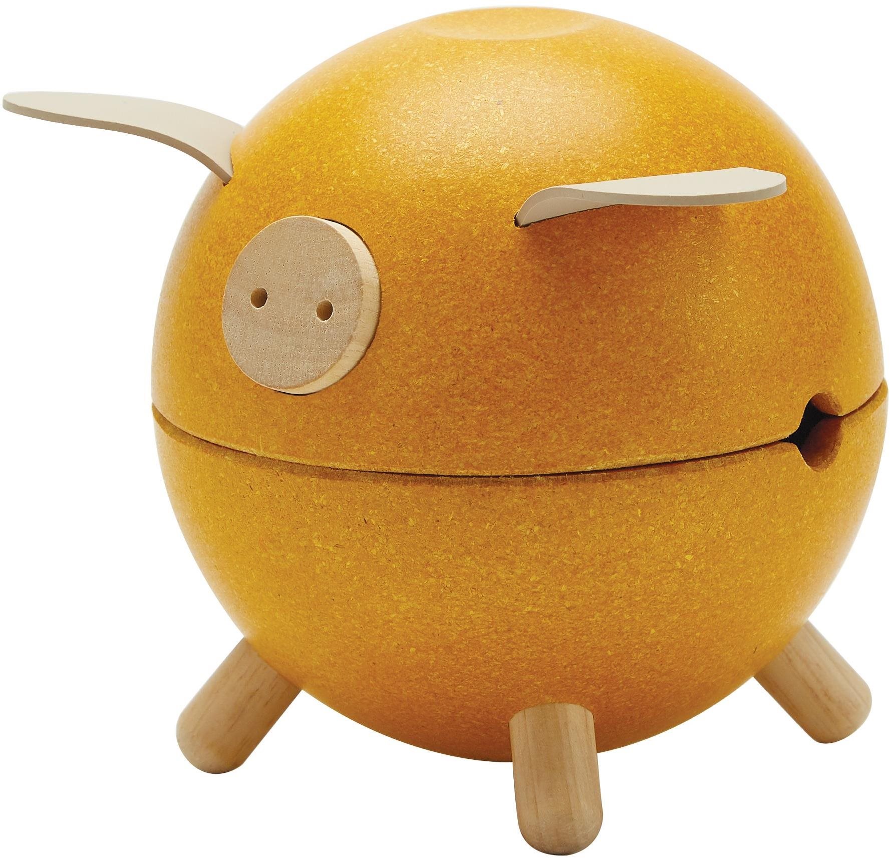 Plan Toys Kasička - žluté prasátko "Orchard"