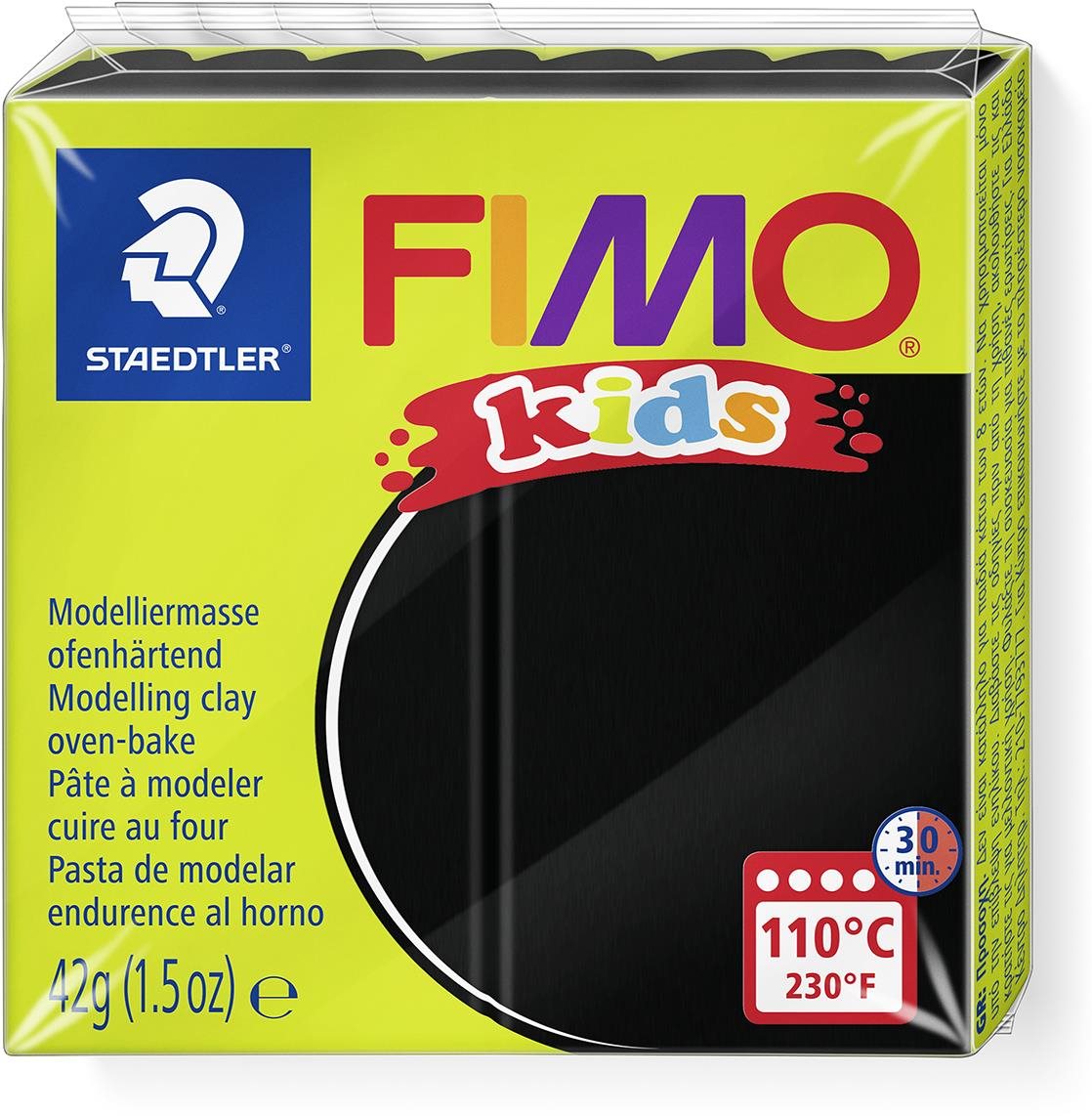 FIMO kids černá modelína 42g