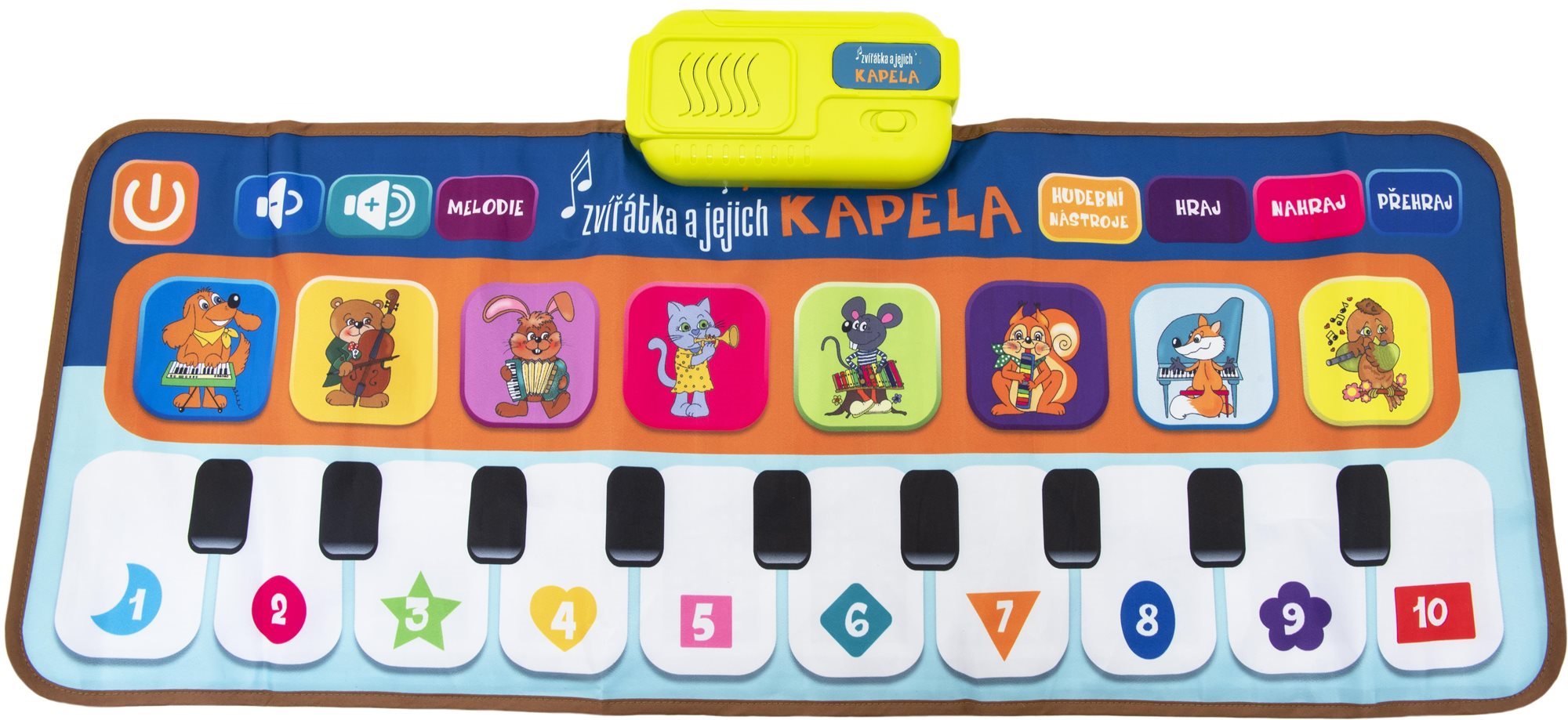 Teddies Elektronická hrací podložka pianko Zvířátka a jejich kapela