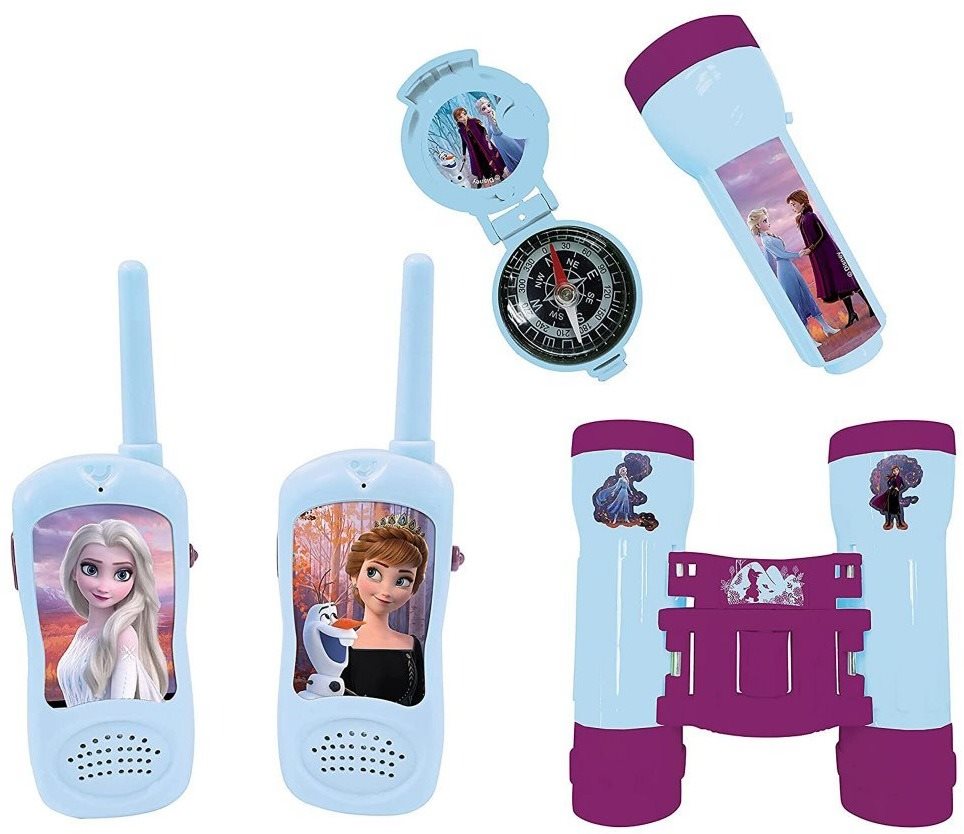 Lexibook Frozen Adventure Sada s vysílačkami do 120 m, dalekohledem a kompasem