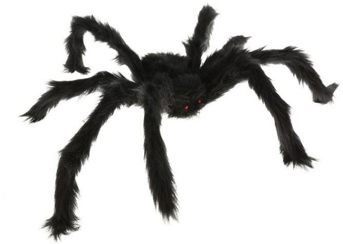 Chlupatý tvarovatelný pavouk - halloween - 60 cm