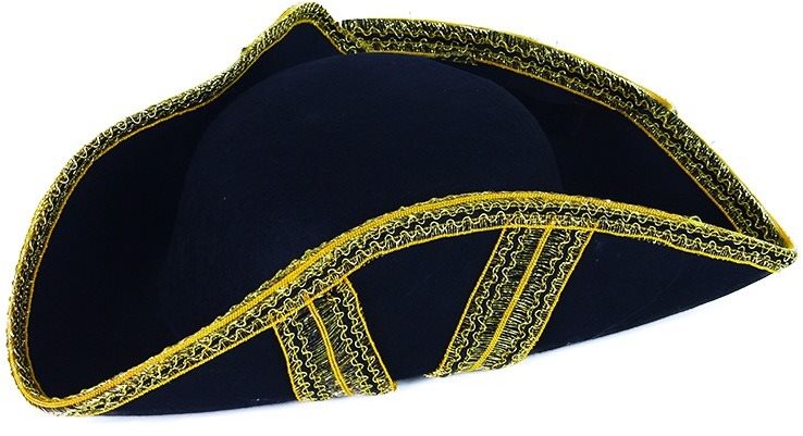 Klobouk pirátský černý, dospělý