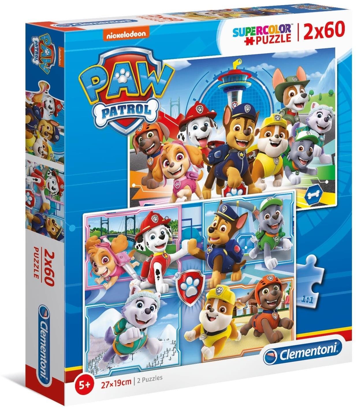 Clementoni Puzzle Tlapková patrola 2x60 dílků