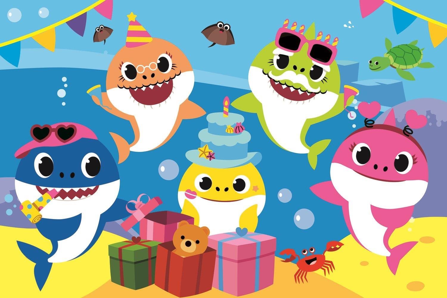 Trefl Puzzle Baby Shark: Oslava MAXI 24 dílků