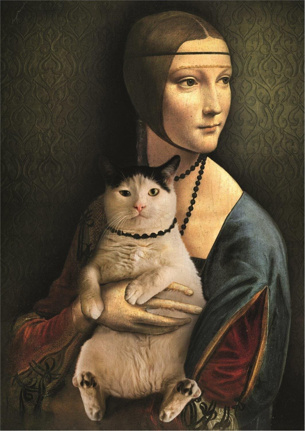 Trefl Puzzle Dáma s kočkou 1000 dílků