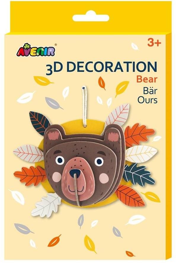 Avenir Dekorace 3D na zeď - medvěd