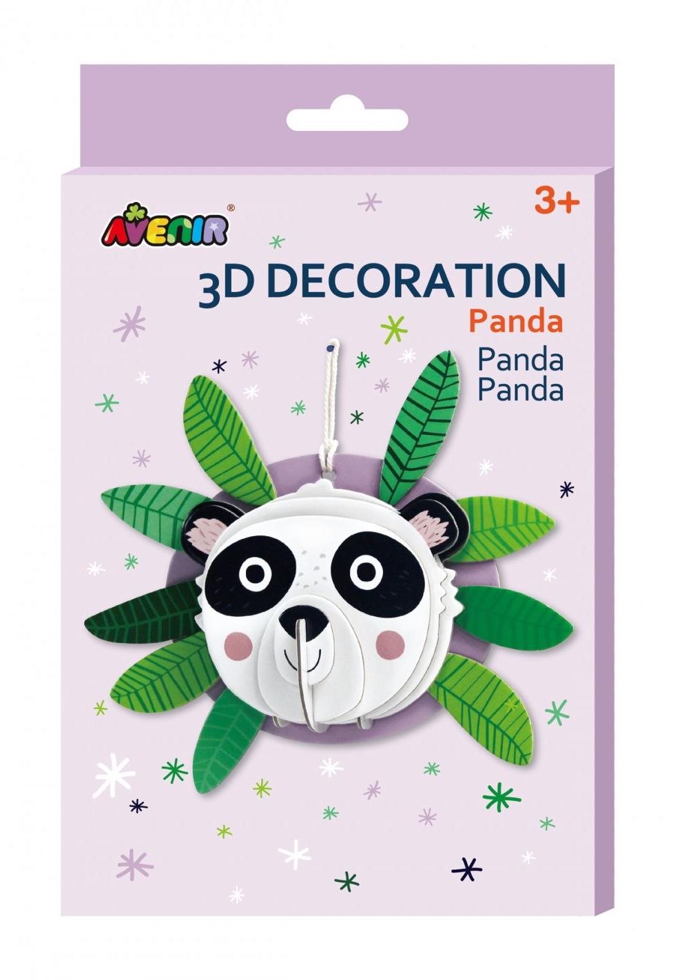 Avenir Dekorace 3D na zeď - panda