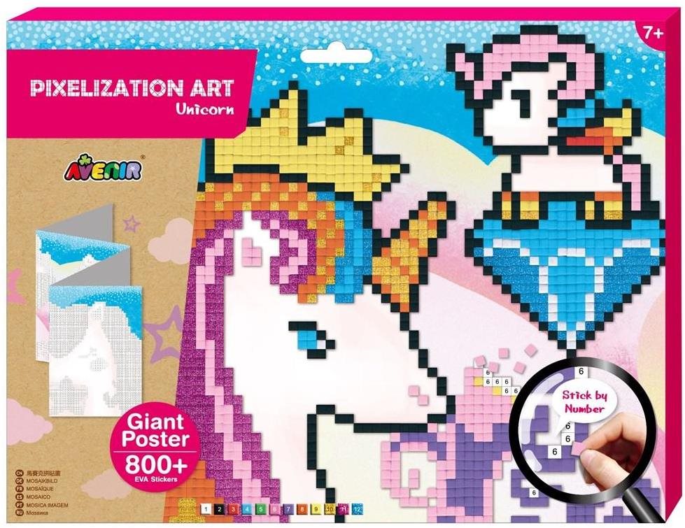 Avenir Pixelový obrázek - jednorožec