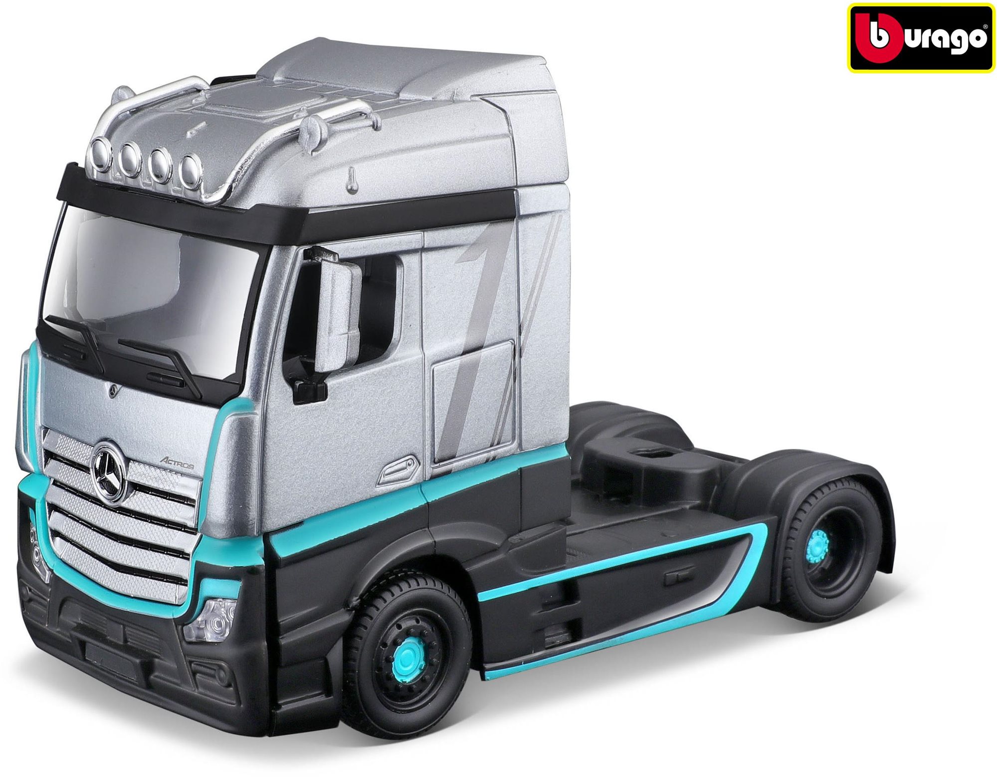 Bburago 1:43 MB Actros Gigaspace - Silver