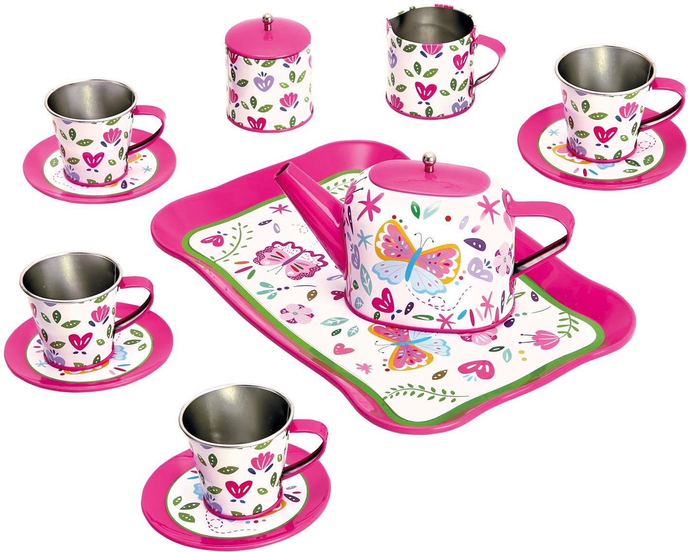 Dětský čajový set, růžový