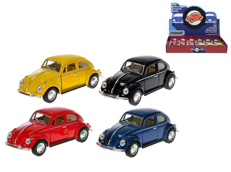 Mikro-Trading Classical Beetle 1:32 13 cm kov zpětný chod