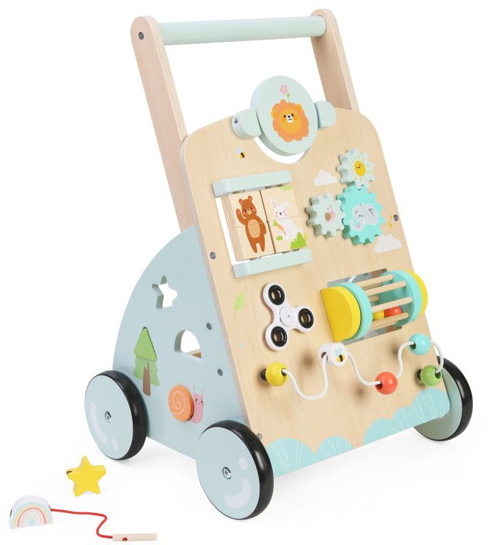 Derrson dřevěné chodítko s upravitelným úchopem Pastel Ride