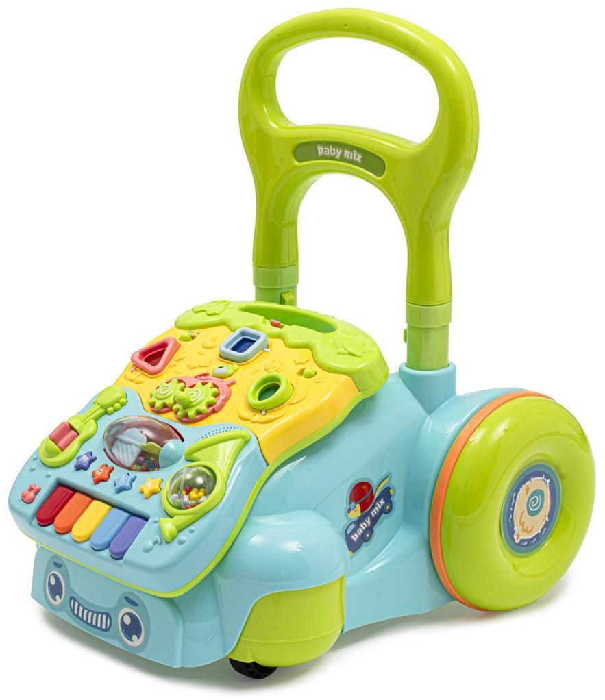 Baby Mix Dětské hrající chodítko modré